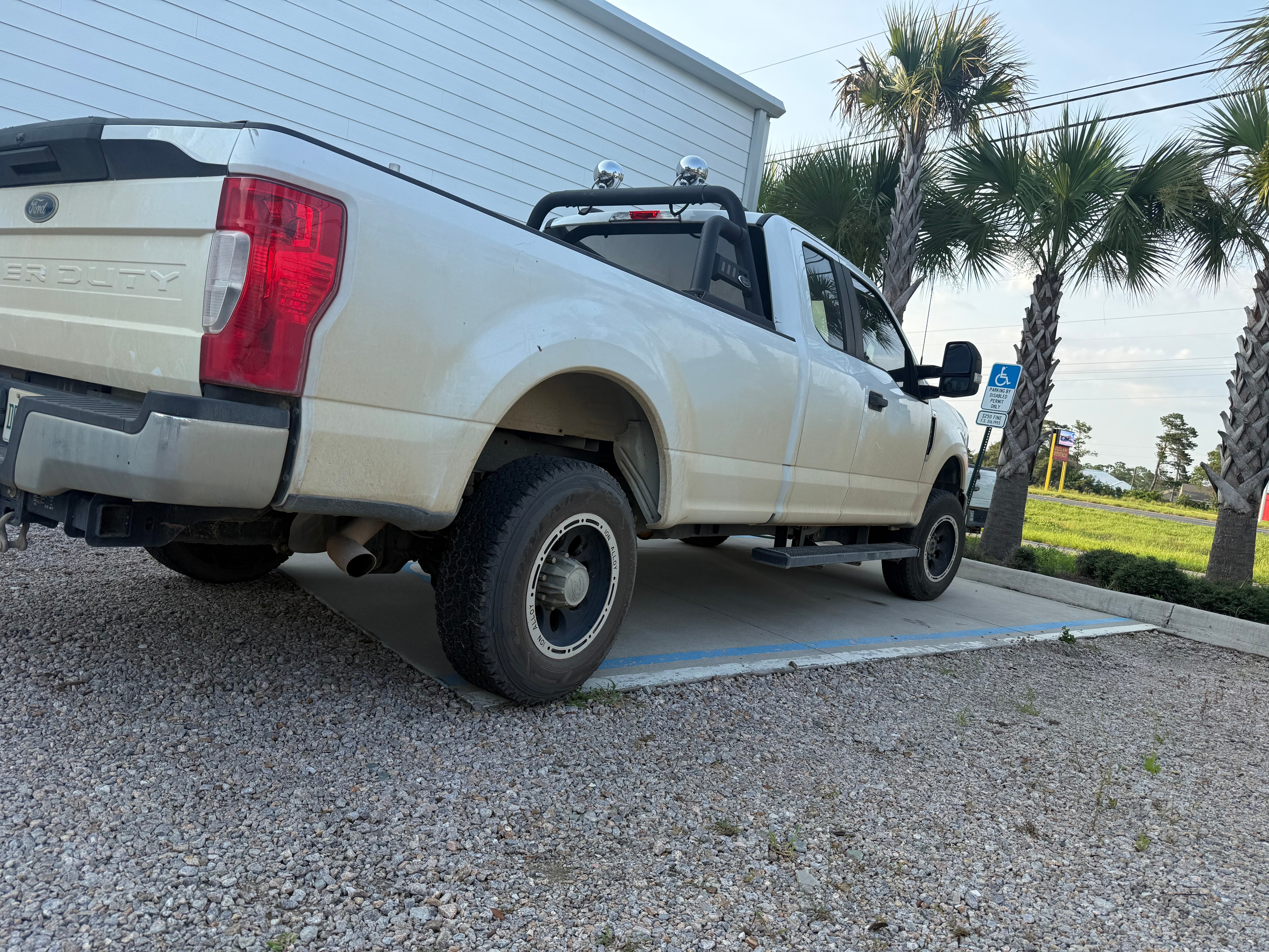Ford Super Duty truck before detailing service